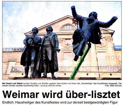 Artikel in der Thüringischen Landeszeitung (TLZ), 24.8.2009